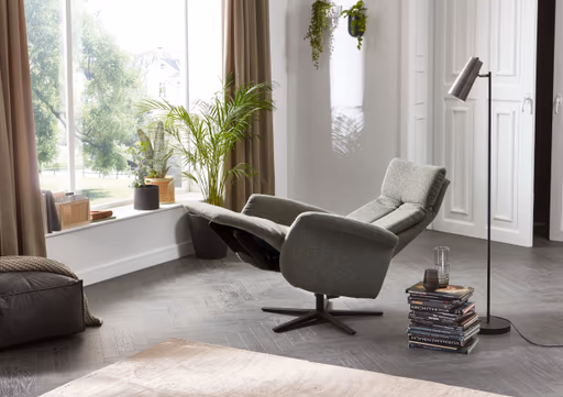 TV-Sessel - Größe M, inkl. Relaxfunktion, Stoff, Grün