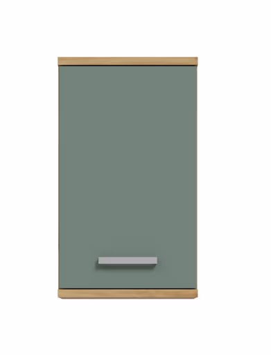 Hängeschrank- B ca. 40 cm, Eiche Dekor, Graugrün