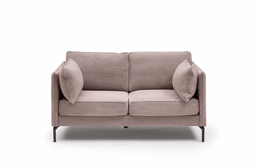 Sofa - 2-Sitzer, Stoff, Rosa
