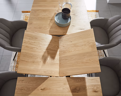 Esstisch Dinner - ausziehbar, LB ca. 180x100 cm, Eiche massiv