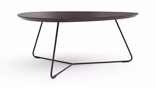 Couchtisch Fano - LBH ca. 87x78x33 cm, Fenix, Aubergine
