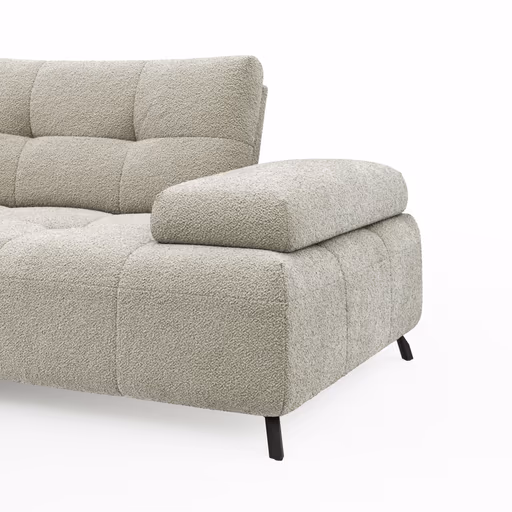 Ecksofa Comodo - Ecke links, 2,5-Sitzer, Stoff, Offwhite