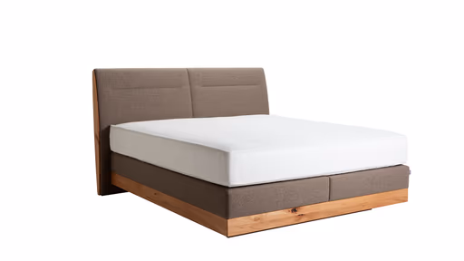 Boxspringbett Alpin Luxe - Liegefläche ca. 180x200 cm, Stoff, Braun