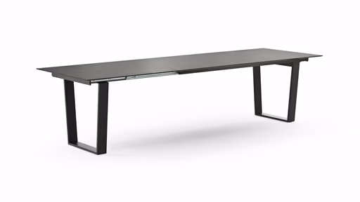 Esstisch Dinner - verlängerbar, LB ca. 200x95 cm, Kunststoff, Dunkelgrau