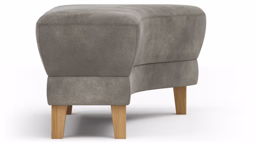 Hocker Stamford - gebogen, Rechts, LB ca. 89x65 cm, Stoff, Anthrazit