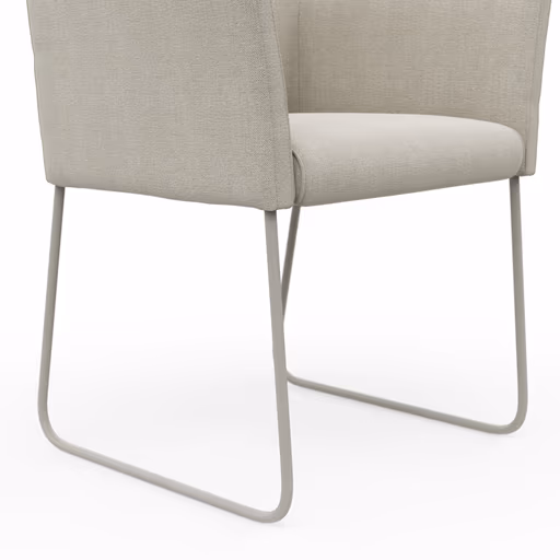 Armlehnstuhl Cosyra - Stoff, Natur