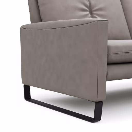 Sofa Tenero - 2,5-Sitzer, Stoff, Grau