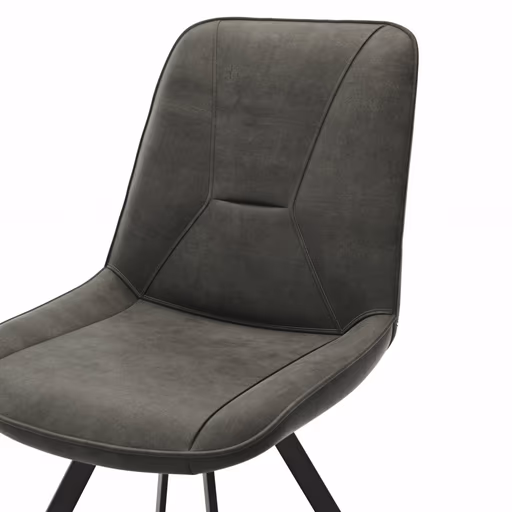 Stuhl Wesley - Stoff, Anthrazit
