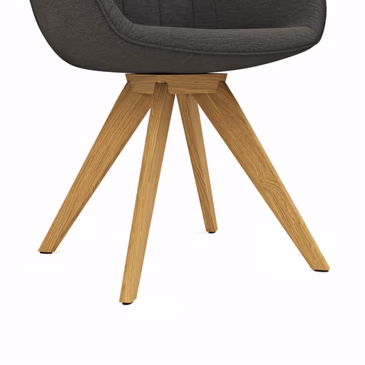 Polsterstuhl Dinner - Stoff, Anthrazit