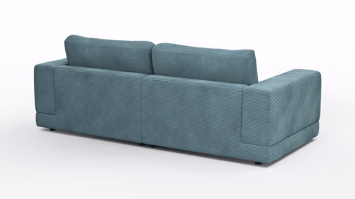 Sofa Juni - 2-Sitzer, Cord, Petrol