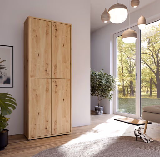 Schuhschrank FAID- B ca. 75 cm, Eiche Dekor