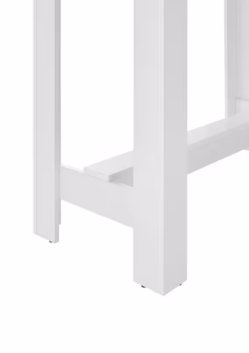 Bartisch - LB ca. 115x50 cm, Artisan Eiche Nachbildung, Weiß