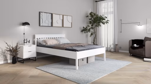 Bettgestell - Liegefläche ca. 180x200 cm, Weiß