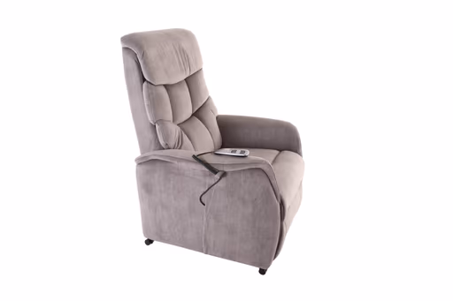TV-Sessel - Aufstehhilfe, Relaxfunktion, Kopfteilverstellung, Stoff, Grau