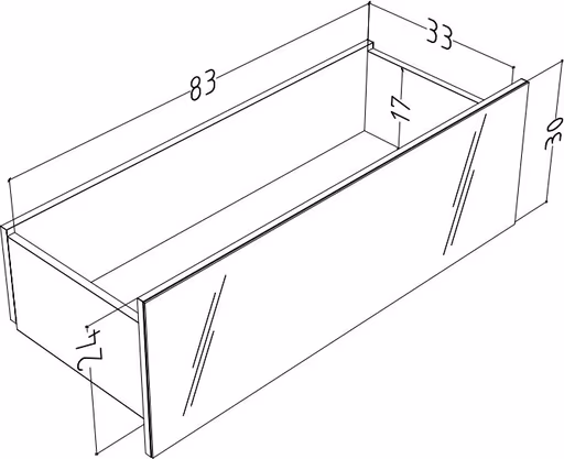 Lowboard - B ca. 181 cm, Schwarz
