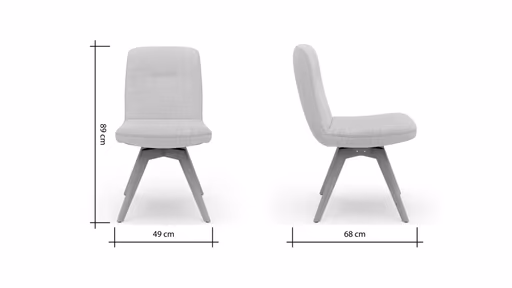 Stuhl Kamari - Stoff, Beige