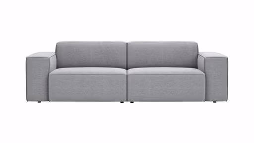 Sofa Elementos - 3-Sitzer, Stoff, Grau