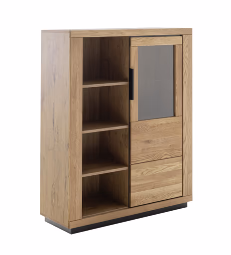 Highboard - B ca. 112 cm, Wildeiche massiv geölt