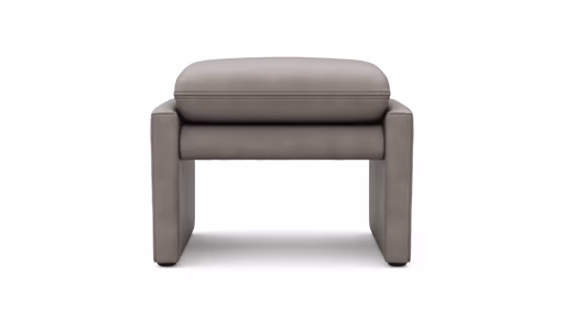 Hocker Tenero - inkl. Sitzhöhe verstellbar, Stoff, Grau