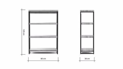Regal Farmingdale - Eiche massiv, natur geölt
