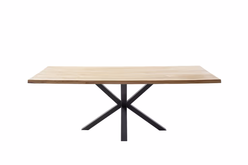 Esstisch - LB ca. 200x100 cm, Wildeiche massiv geölt, Baumkante