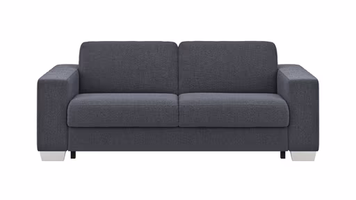 Sofa Nuoro - 2,5-Sitzer inkl. Schlaffunktion, Armlehne breit, Stoff, Eisblau