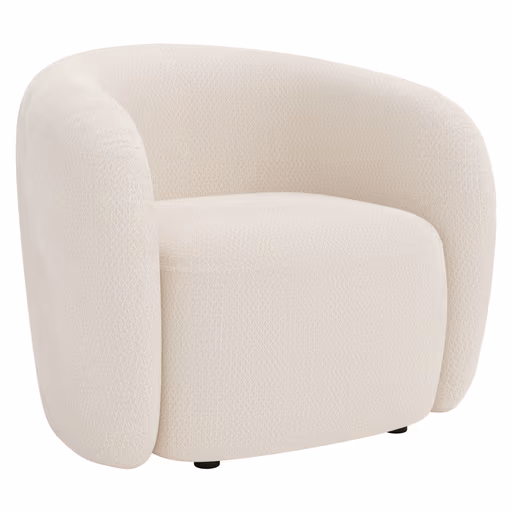 Sessel Karasu - Stoff, Creme