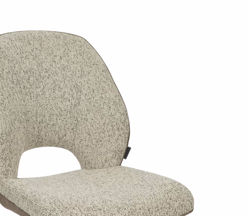 Stuhl MAILE - drehbar, Stoff, Braun