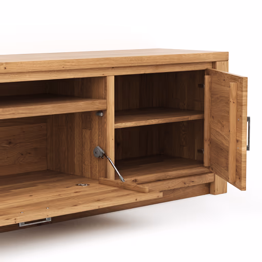 Lowboard Farmingdale - Eiche massiv, natur geölt