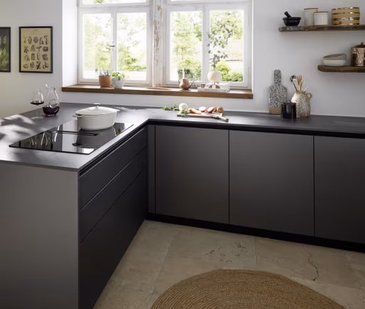 U-Küche 56.210 CO 2 525, kristallweiß matt