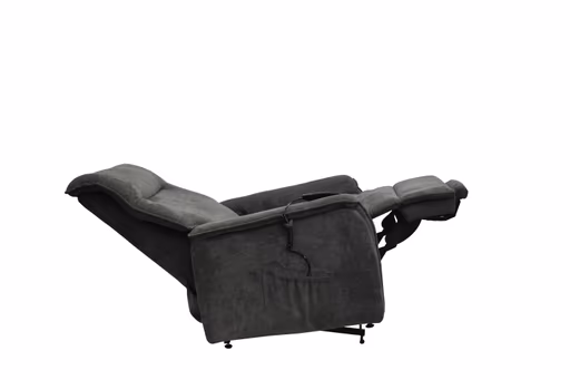 TV-Sessel MIKLAS - Aufstehhilfe, Relaxfunktion, Stoff, Grau
