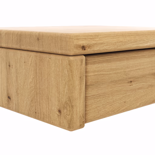 Nachttisch 1660 - Wildeiche massiv, geölt