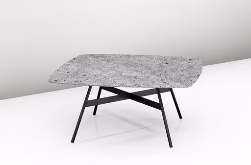 Couchtisch - LBH ca. 83x83x42 cm, Keramik, Beton