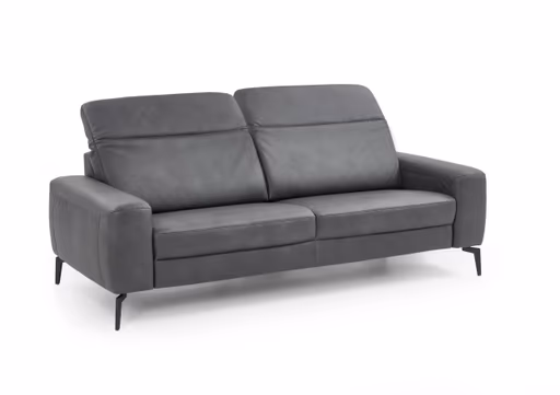 Sofa - 3-Sitzer, Kopfteil verstellbar, Stoff, Graphit
