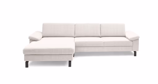 Ecksofa CALM Move - Ecke links, 2,5-Sitzer, Microfaser, Creme