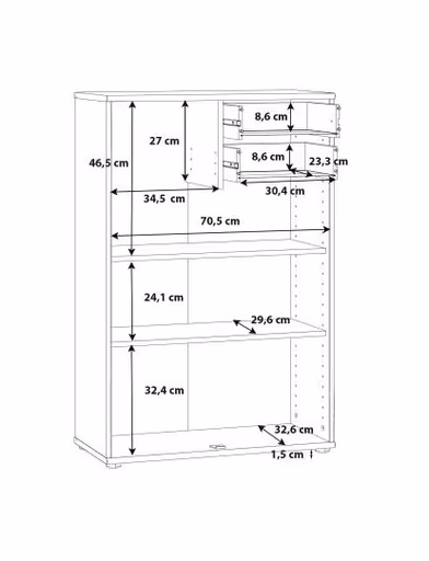 Kommode FAIK - Eiche Dekor