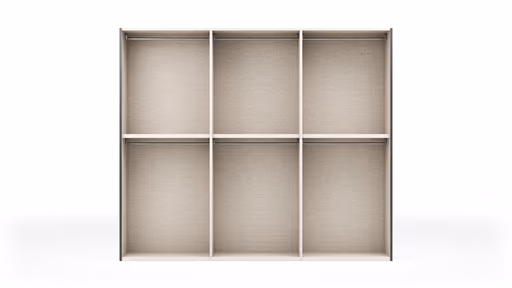 Drehtürenschrank Loretto - B ca. 280 cm, Lack matt, Anthrazit