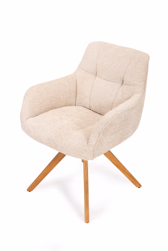 Armlehnstuhl - Polyester, Beige