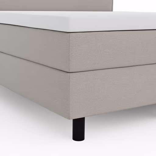 Boxspringbett Valencia - Liegefläche ca. 180x200 cm, Stoff, Mauve