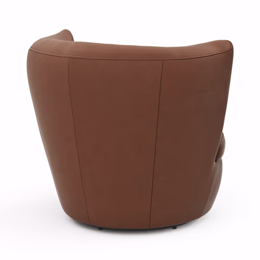 Sessel Cativa - drehbar, Leder, Cognac