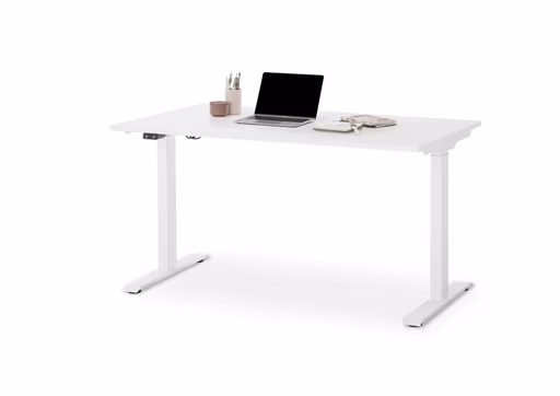 Schreibtisch GELI - höhenverstellbar, LB ca. 140x80 cm, Weiß