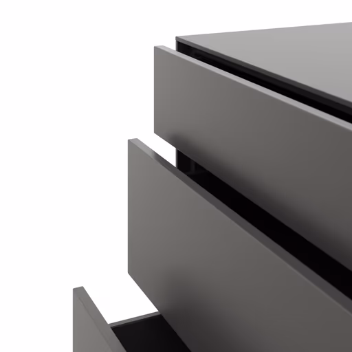 Kommode Medio- Melamin, Schiefergrau