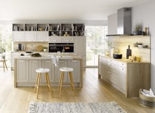 Inselküche 56.180 GL 4 519,  Sandgrau samtmatt