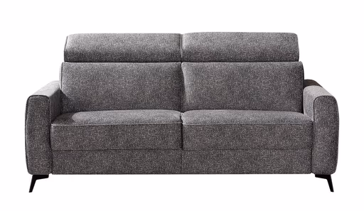 Faltbett - Kopfteil verstellbar, Stoff, Grau