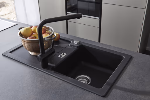 Inselküche 56.210 GL 3 523, Taupe metallic matt