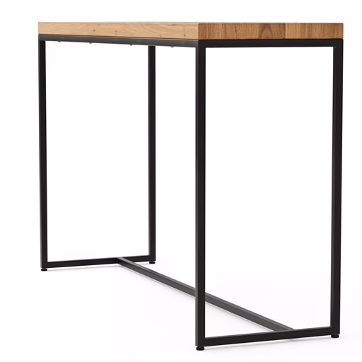 Beistelltisch Farmingdale - LBH ca. 130x40x80 cm, Eiche massiv, natur geölt