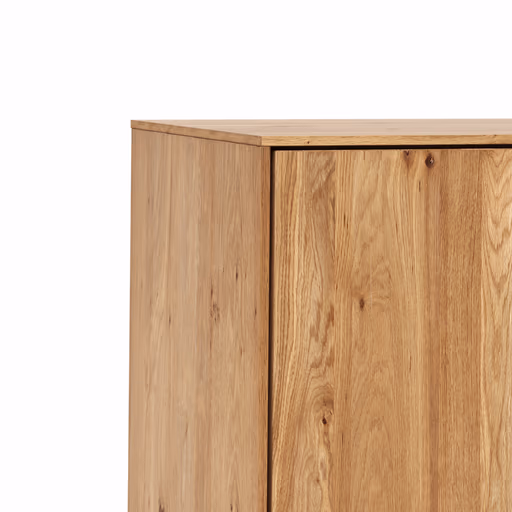 Vitrine Saratoga - Wildeiche massiv, natur geölt