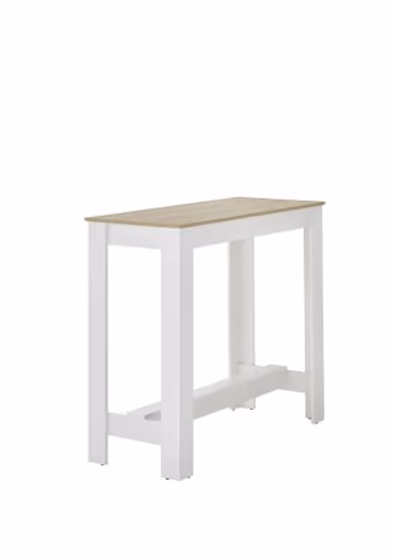 Bartisch - LB ca. 115x50 cm, Artisan Eiche Nachbildung, Weiß