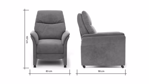 Sessel Bogota - Stoff, Schlammgrün