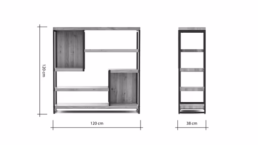 Regal Farmingdale - Eiche massiv, natur geölt